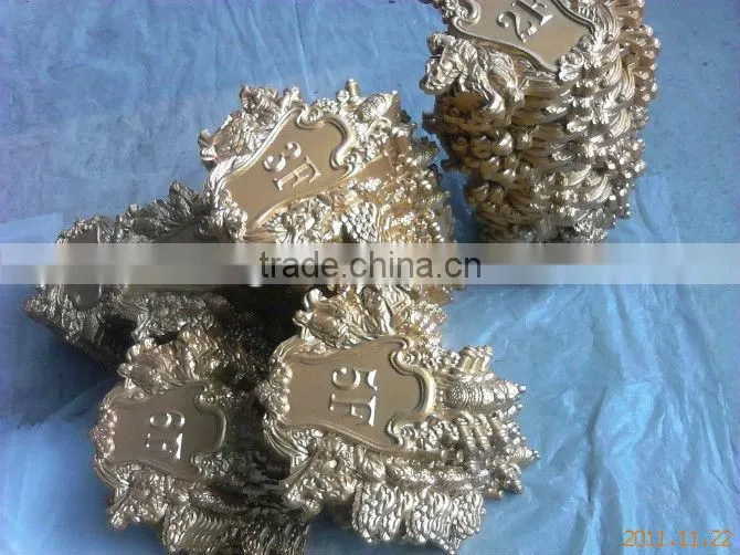 casting aluminum yard sign decorative part