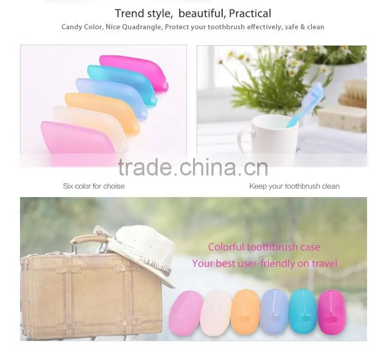 Outdoor adult silicone toothbrush cover use as water cup