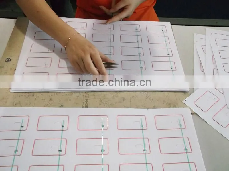 pvc 1k proximity card inlay for smart card factory