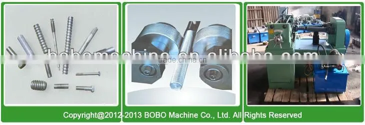 High speed threading machine for steel bar screw