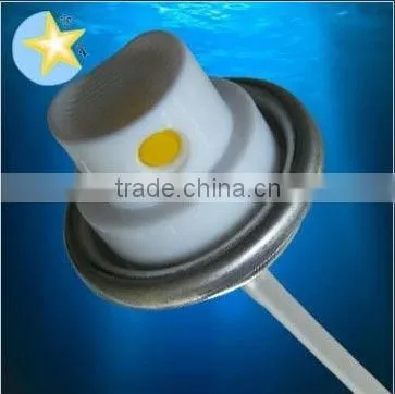 Oil based body spray aerosol valves