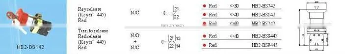 HEIGTH HOT SALE PUSH BUTTON SWITCH HB2-BS142 WITH HIGH QUALITY