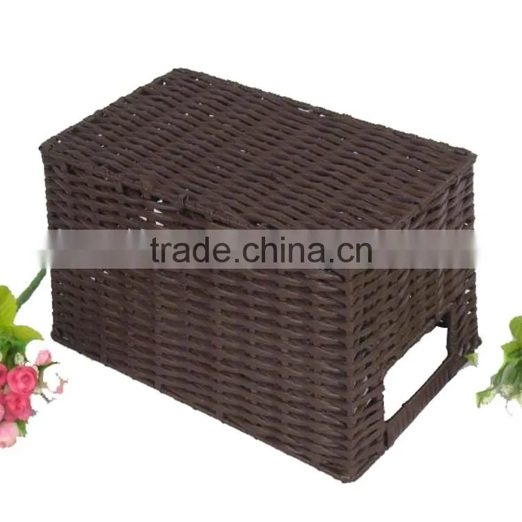S&D laundry basket,gift basket, handmade storage basket with handle made in China