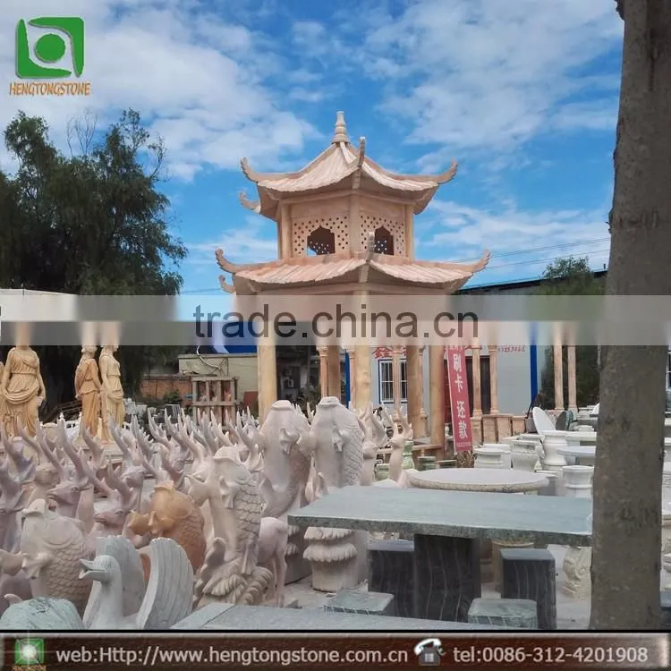 God Supplier Carved Marble Gazebo Pergola