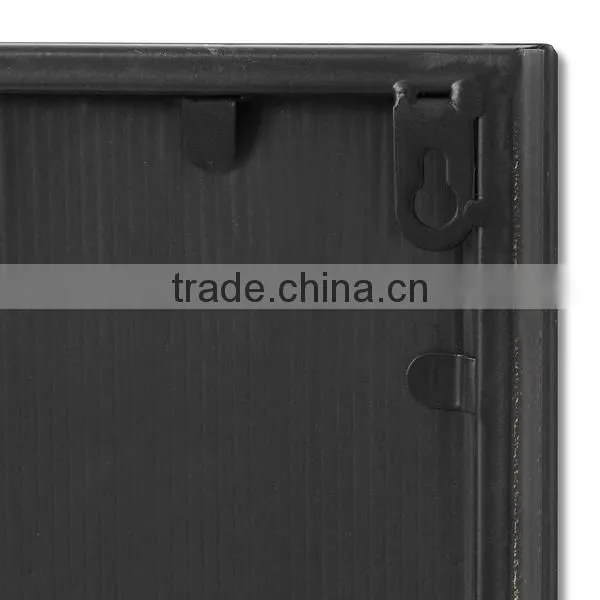 Tall rectangular iron garden mirror