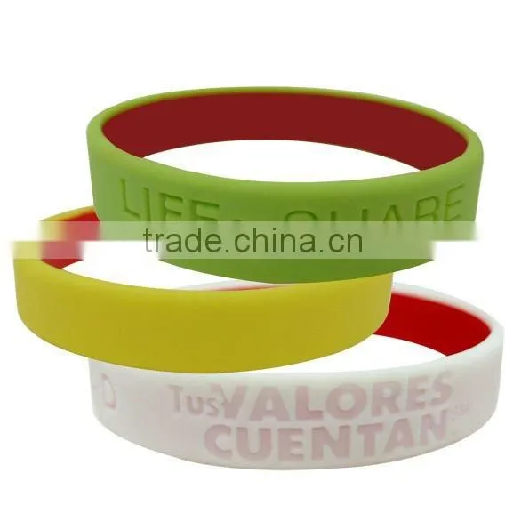 Novelty Design Color changing silicone wristband