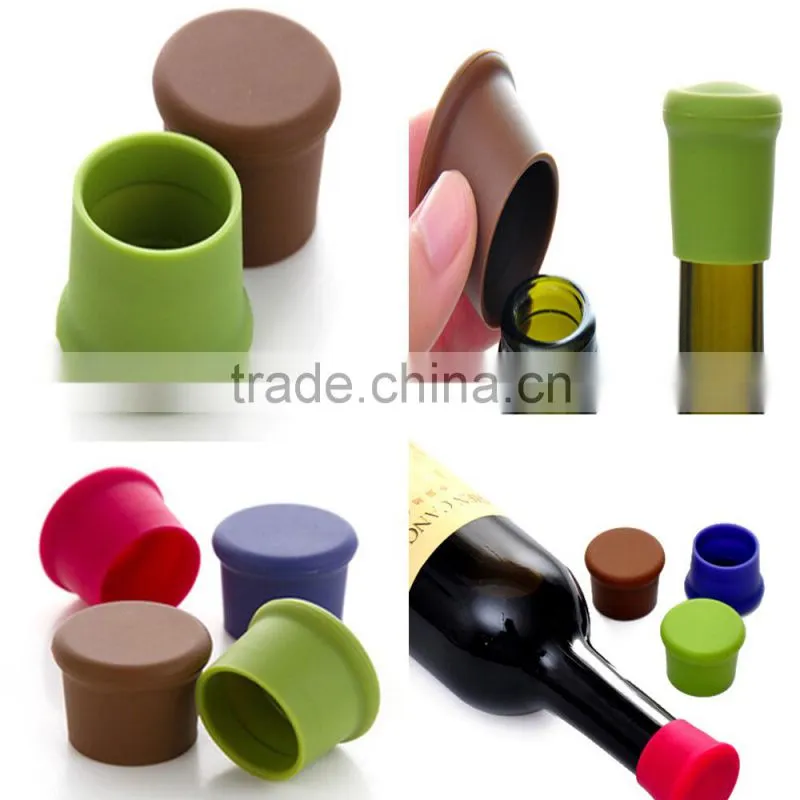 2014 popular top selling silicone Christmas bottle stopper