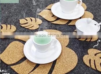 Leaf Shape Personalized Cork Place Mat