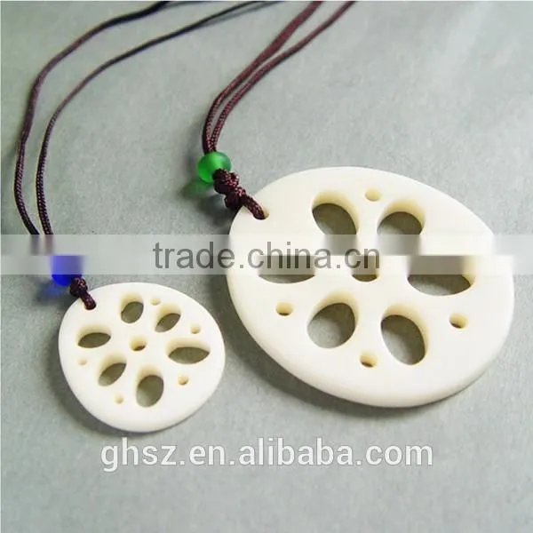 Custom lotus flower root slices pendant wholesale