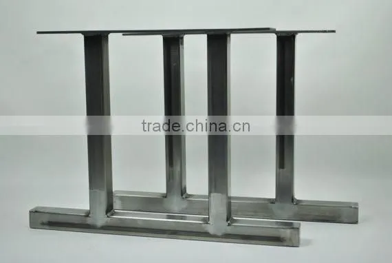 16 inch outdoor garden table leg metal iron double T shape bench leg
