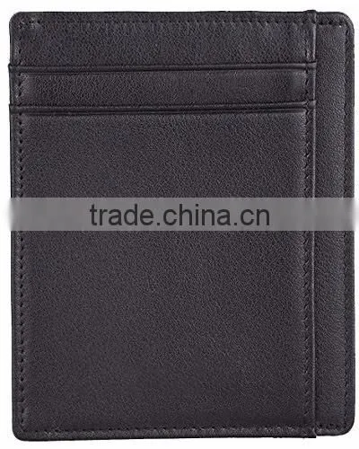 personlized place sim card holder wallet genuine leather credit card holder
