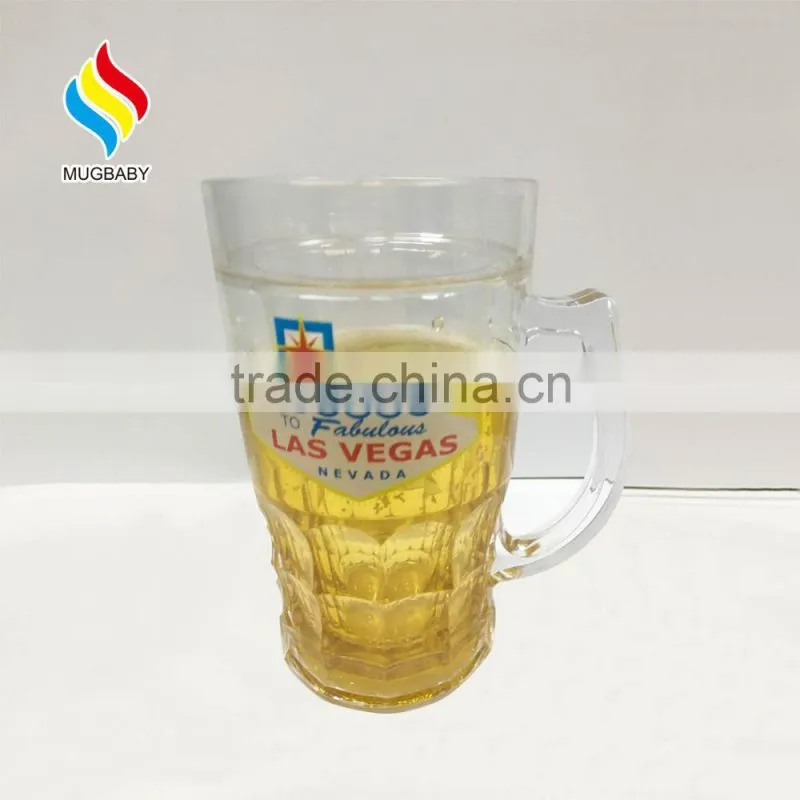 Hot sell Custom Printed Ice Mug Beer Double Wall