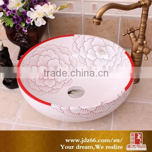 China supplier support white bathroom faucet basin