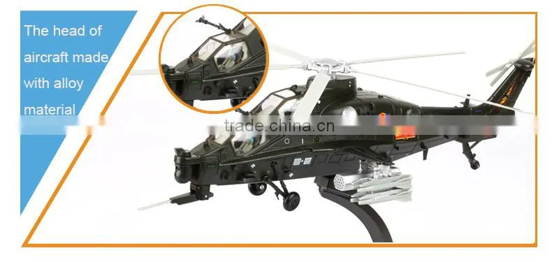 New Design Hot Fashion 1:48 WZ-10th ARM Helicopter Diecast Model Plane Mini Metal Plane for Sale