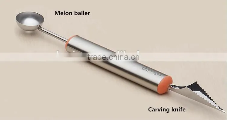 Multifunction Fruit Salad tool , Melon baller & Carving knife