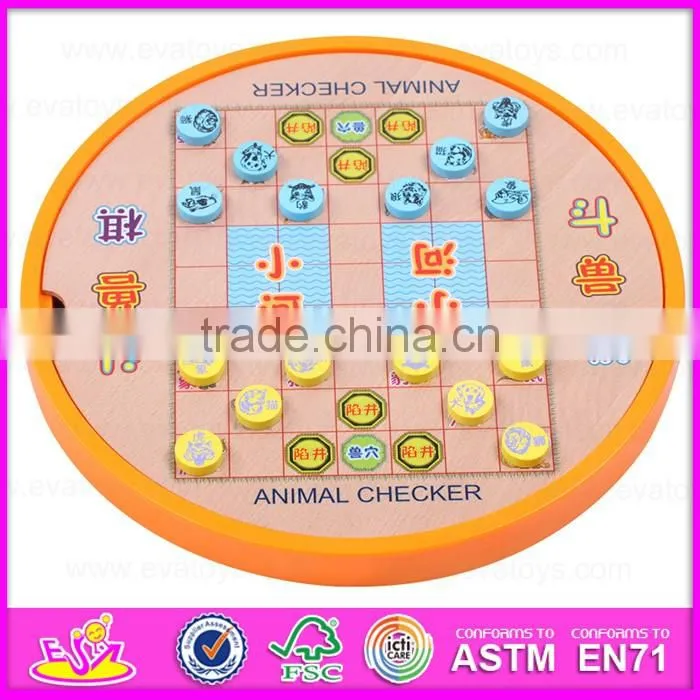 2016 newest 5IN1 wooden board game,funny educational wooden children board game, popular children wooden toy board game W11A044