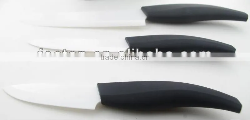4pcs ceramic knife set with acrylic block