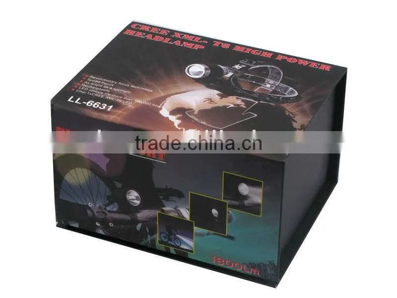 LL-6631 XML-XPE LED 3-Mode 1800LM High Powerful Rechargeable LED Headlamp