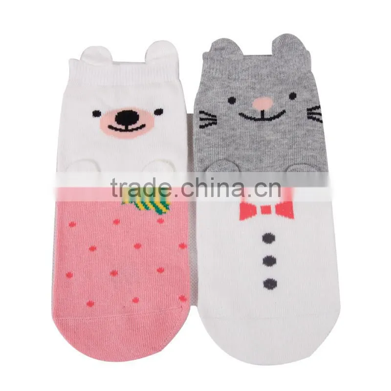 3D cartoon head made pet patterned sock