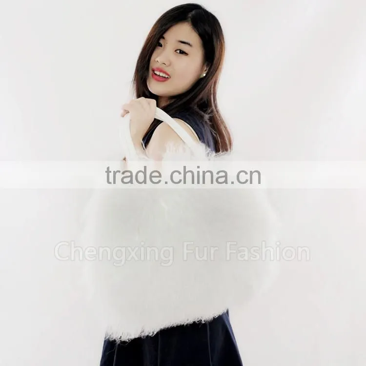 CX-H-24E Real Tibetan Lamb Fur Fashion Bags Ladies Handbags