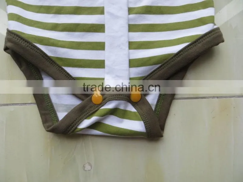 Wholesale 100% Cotton Baby Girl Soft Stripe Romper For Infant Baby Clothes