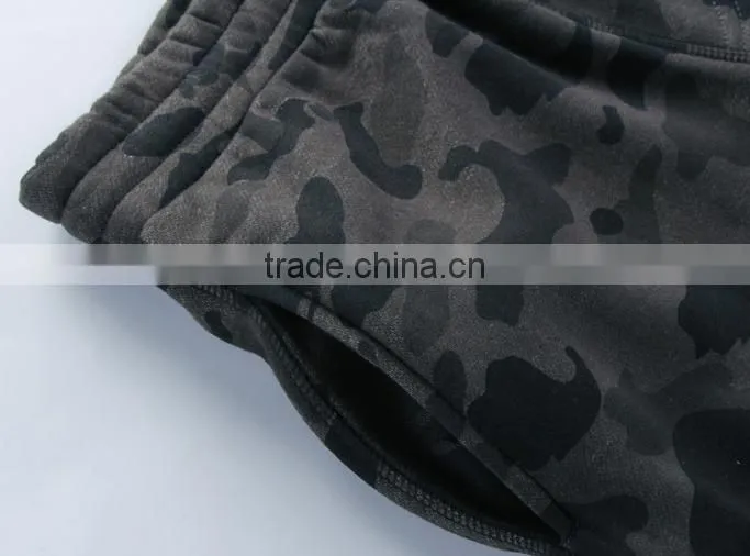 Fashionable Men full printing camouflage cheaper wholesale good quality warm comfort fleece CVC60/40cotton
