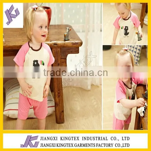 girl's short 2pcs suit,kid's cloth,kid's 2pcs set