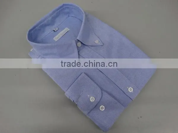 men's button-down collar long sleeve 100% cotton oxford dress shirt