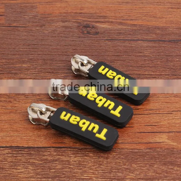 New Design Custom Logo Rubber Zipper Puller