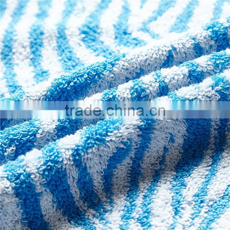 wholesale cotton High quality zebra stripe yarn dyed beach towel with custom logo
