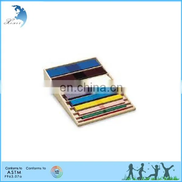 Preschool Wooden Educational Montessori Material EN71 Mathematic Toy Cubing Material Cubes and Squares for the Numbers 1-9