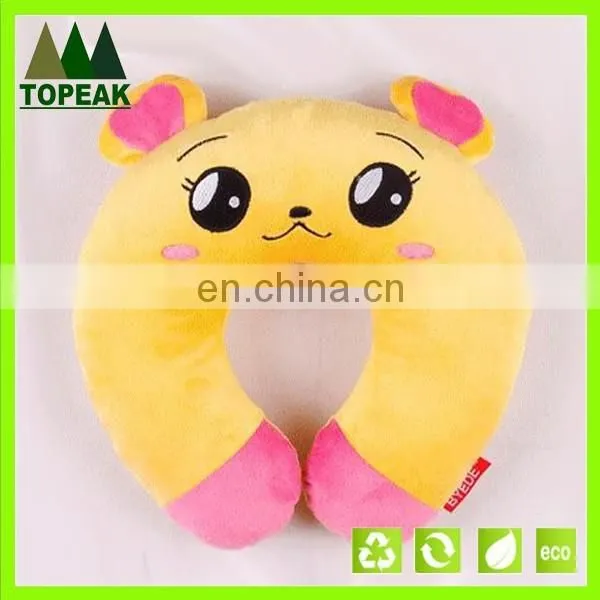 Cheap animal plush toy baby U shape animal plush pillow Travel neck pillow