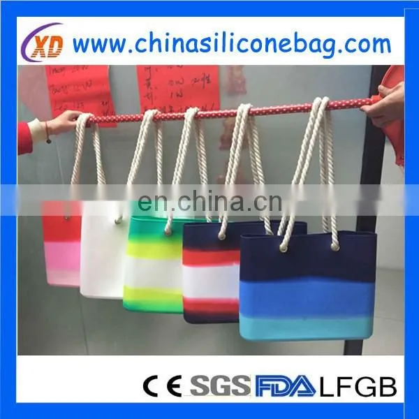 Newest fashionable silicone lady hand bag,beautiful silicone shoulder bag