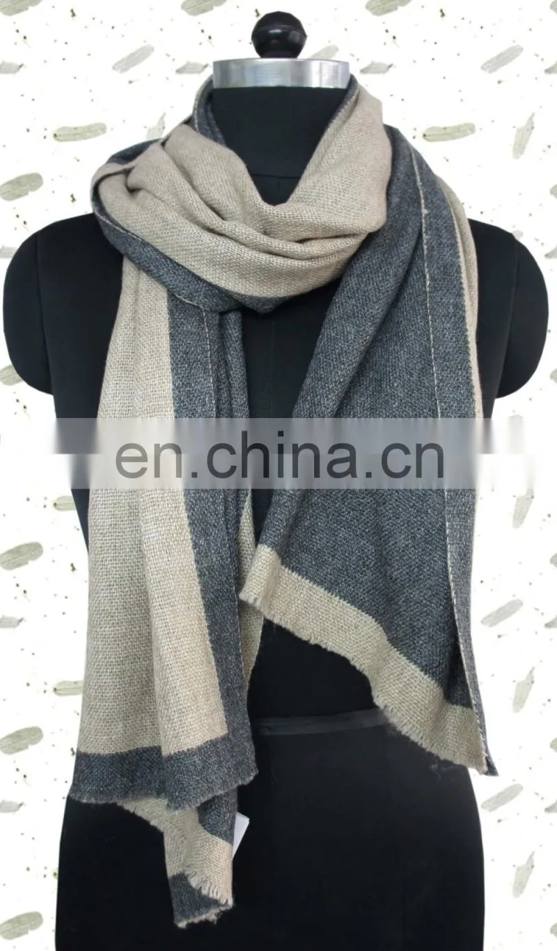 Pashmina Wool Double Face Scarves 2017