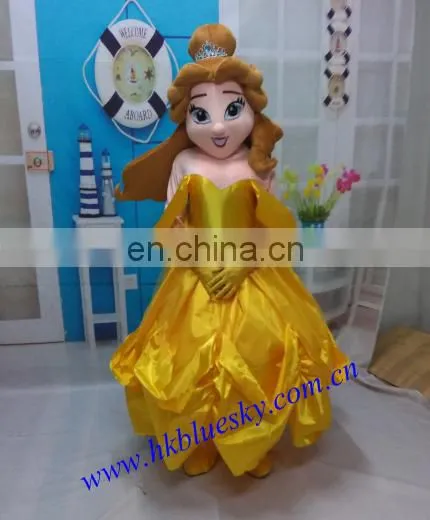 Adult size Belle mascot,Belle princess mascot costume