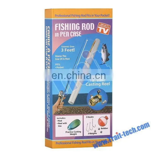 New! Deluxe Portable Fishing Rod Pen Kit Fits In Your Pocket,the fishing rod