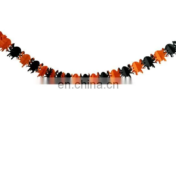Halloween party decoration paper lanterns and paper spide banner kits
