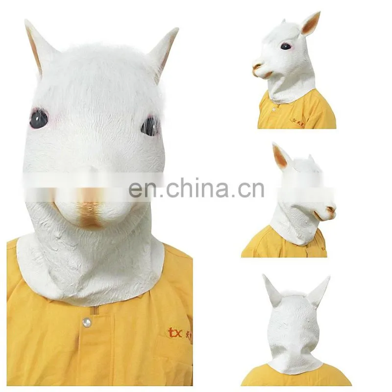 Fashion Masquerade Party Cosplay Funny Various Christmas Horse Hand Masks with Skin-Friendly
