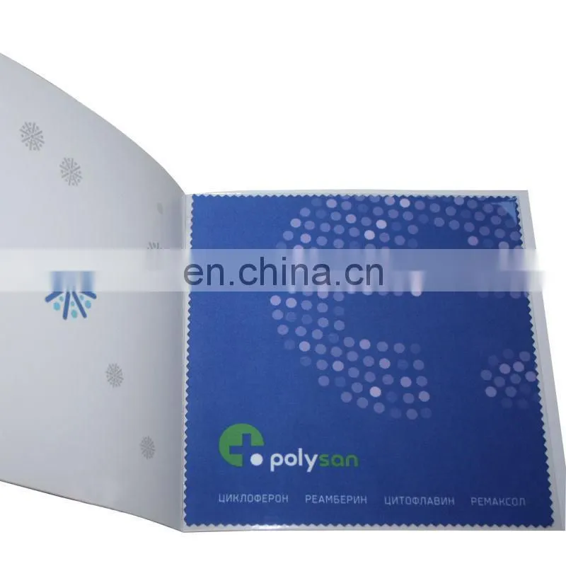 slogan custom-made print microfibre cloth eyeglass cleaner