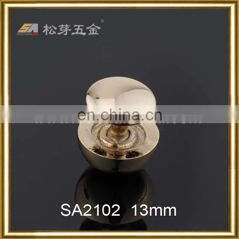 Light gold color rivet- customized screw rivet for bag