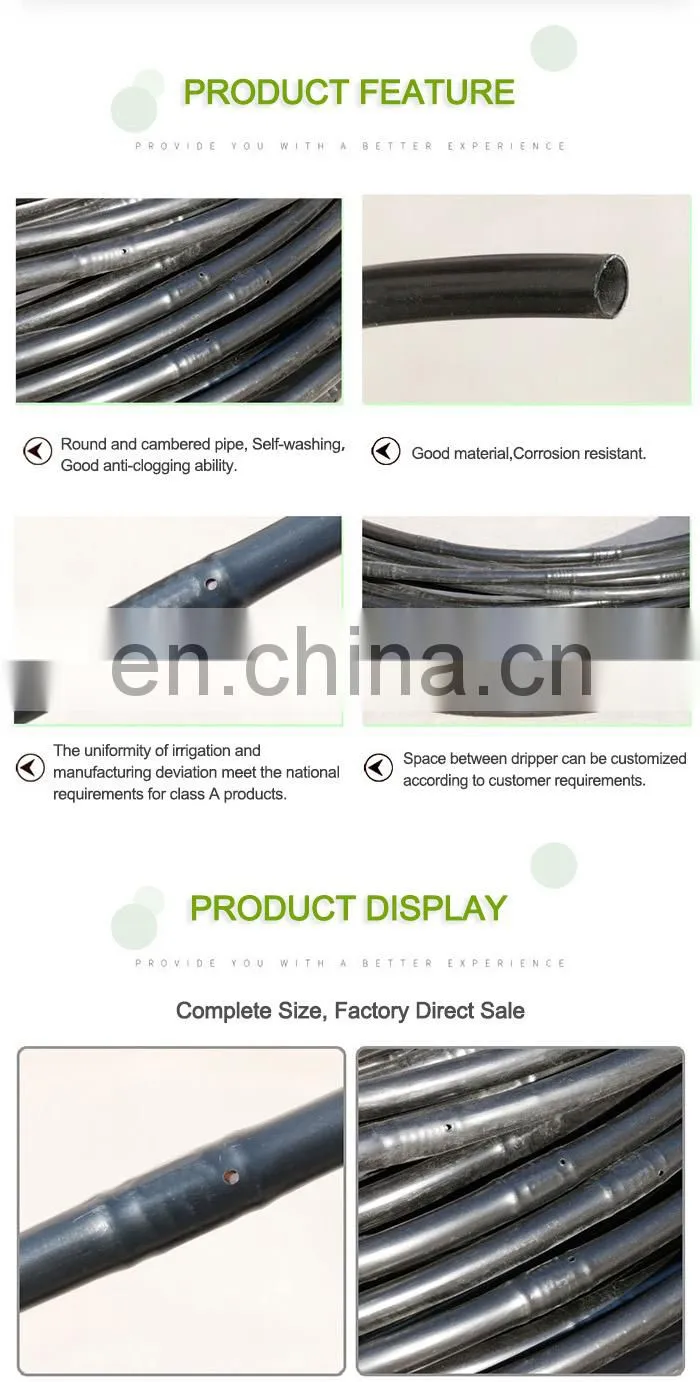 soft garden drip irrigation system pe pipe for agriculture irrigation