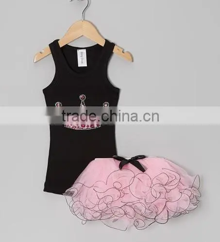 Baby Purple Pettiskirt Ribbon Holiday Pettiskirt Top Sets Girl Tutu Skirts Suits
