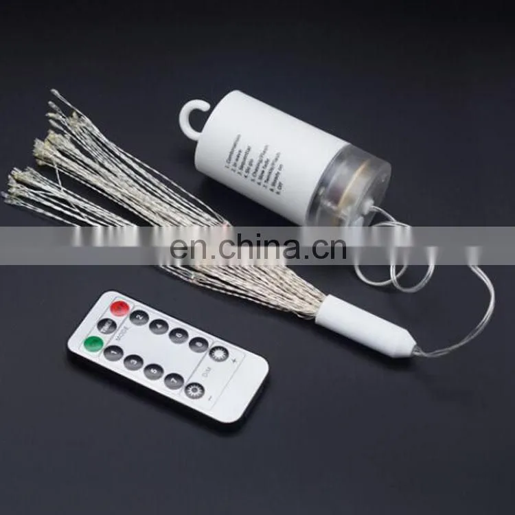 2019 remote control 8 Modes Dimmable Battery Operated Hanging Starburst LED Bouquet Shape string Lights
