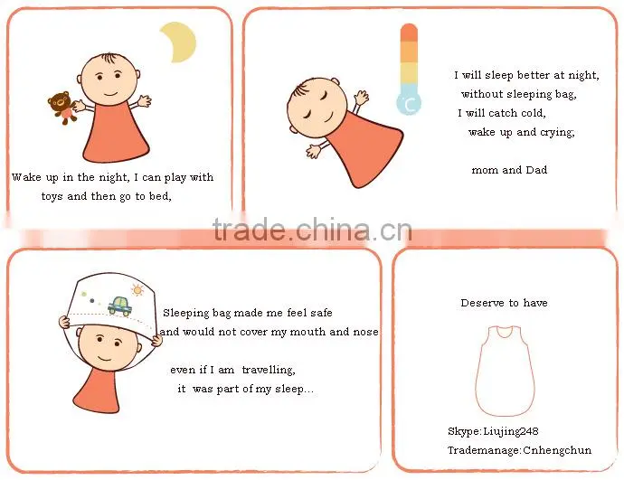 2015 hot sale baby sleeping bag