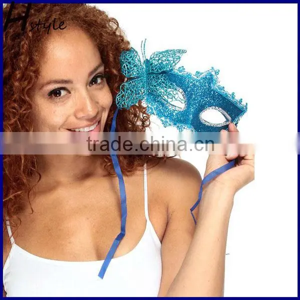 hot sale wholesale colorful butterfly feather party mask in China SCM0025