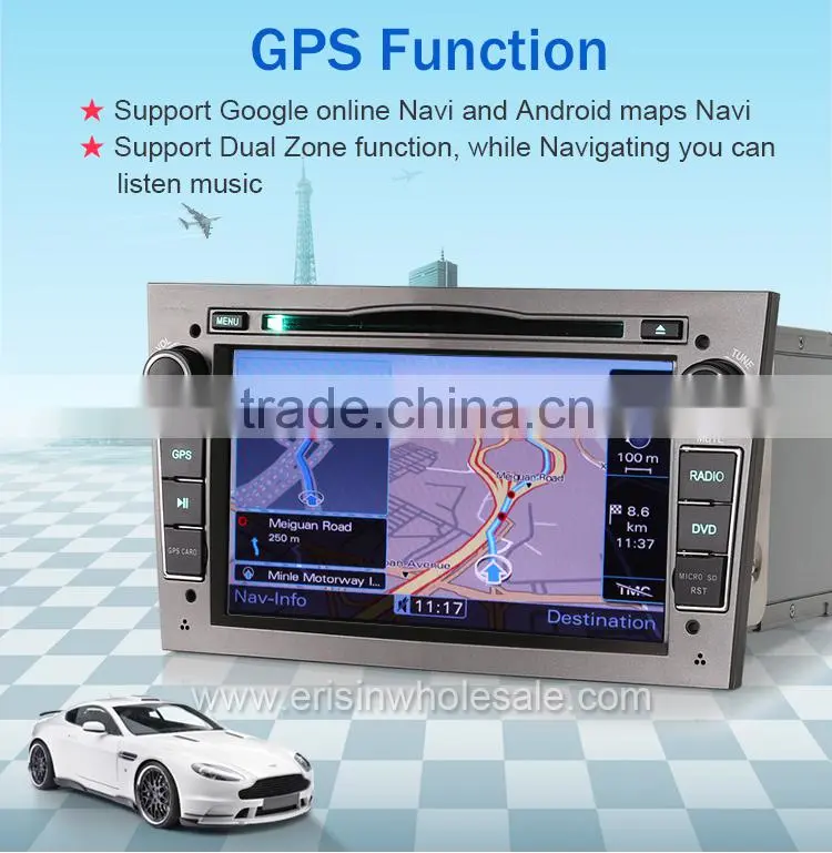 Erisin ES2681P 7" 2 Din Android 4.4.4 Car DVD Player for Astra H