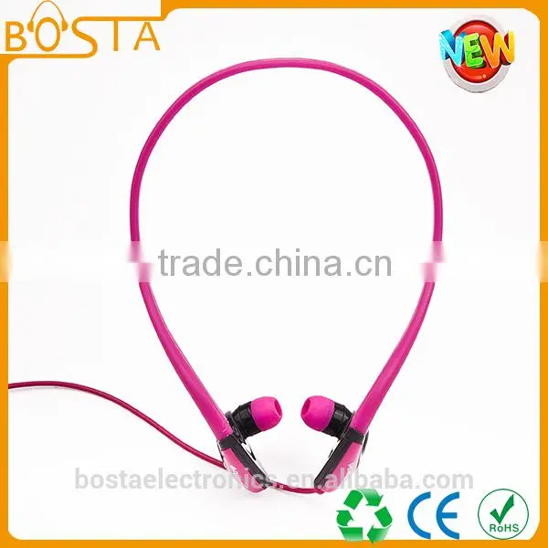 Fashion stylish best quality cheap stereo sports in-ear headphone