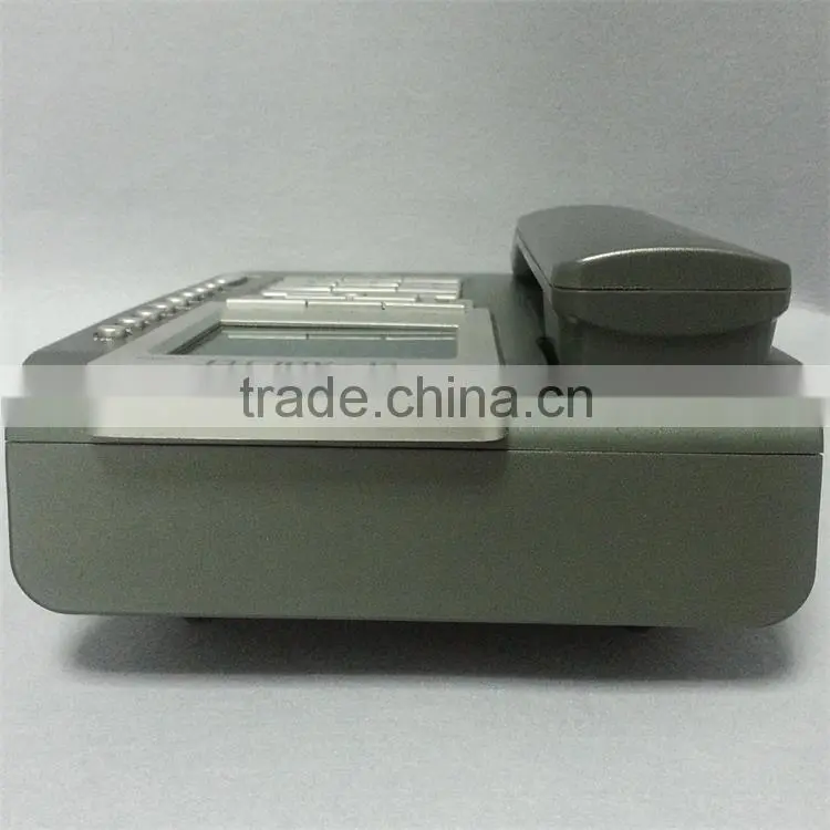 Large screen captioning telephone instruments with 3 memories