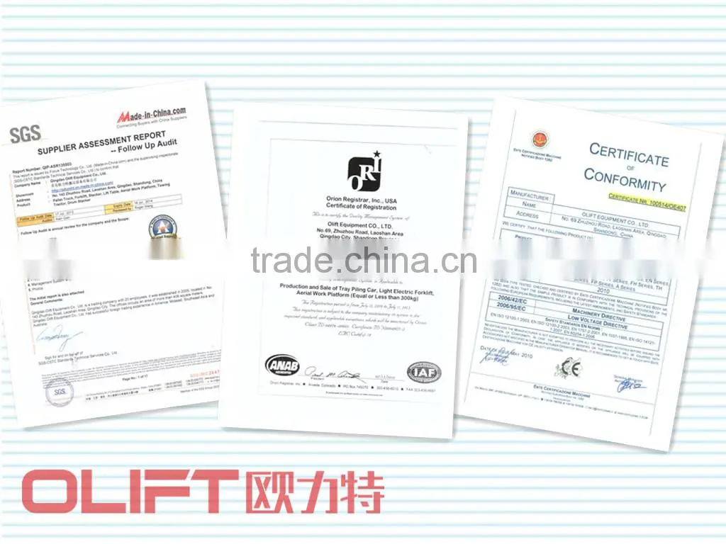 2.5m BATTERY OPERATED NARROW AISLE REACH TRUCK(with CE)