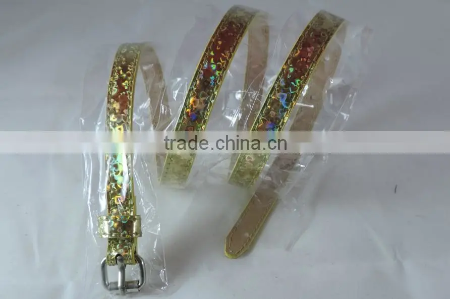 3.8cm width beige webbing Jeans belts for -KL0026